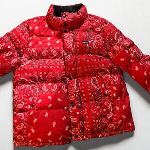 Levi's Red Bandana Puffer Jacket